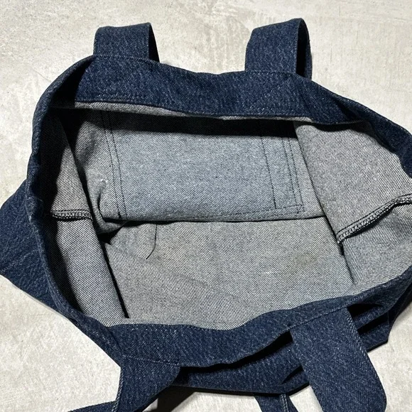 Vintage 1990s Body Glove Denim Purse Gym Bag Neo Jean Y2K Beach Neon
